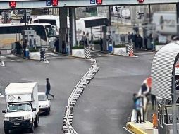 Estudientes se manifestaron en la caseta de peaje La Venta. TWITTER@GN_Carreteras