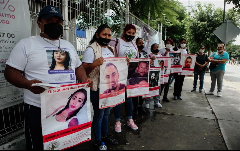El colectivo “A tu encuentro”, compuesto por más de 150 familias en busca de sus desaparecidos, fue fundado a finales de 2019. EL INFORMADOR/G. Gallo