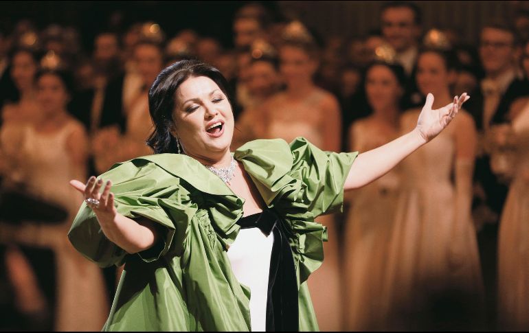 Anna Netrebko. La soprano luce su voz en una presentación, en Viena, en el 2019. EFE/Archivo