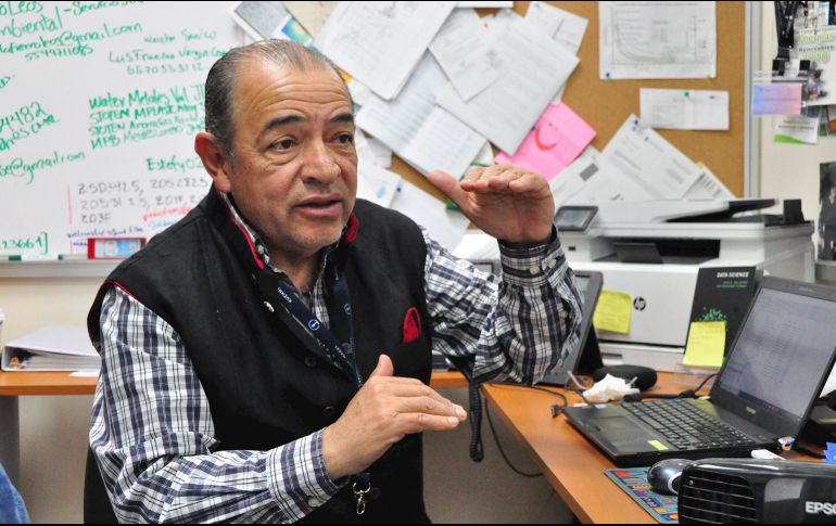 Pedro Francisco Rodríguez Espinosa dijo que las precipitaciones interglaciares del Pleistoceno sumadas a las ocurridas en el Holoceno lograron infiltrarse en la estructura volcánica de la Malinche y en las estribaciones de la Sierra Nevada. EFE/CIIEMAD-IPN