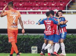 PRIMER GOL. Sebastián Martínez puso adelante a los rojiblancos. Después anotaría de nuevo. IMAGO7