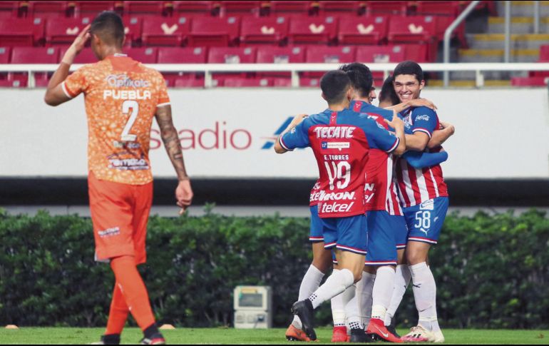 PRIMER GOL. Sebastián Martínez puso adelante a los rojiblancos. Después anotaría de nuevo. IMAGO7