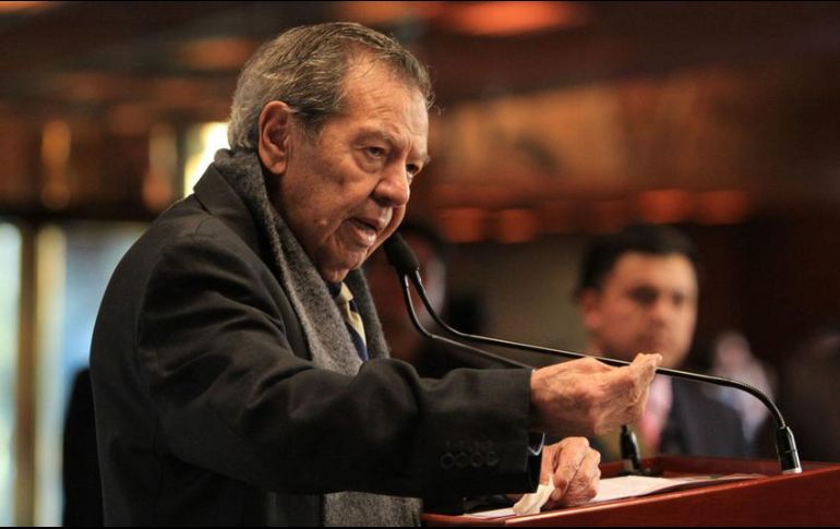 Muñoz Ledo advirtió a Ricardo Anaya que no vaya a lanzar amenazas en contra de Morena. NTX/ARCHIVO