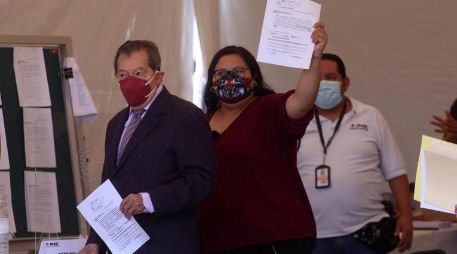 Citlalli Hernández pidió licencia como senadors para participar en el proceso interno de Morena y buscar la secretaría general de Morena. SUN/ARCHIVO