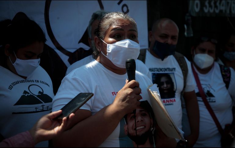 Familiares de desaparecidos acuden a la Glorieta de los Desaparecidos (Niños Héroes) para exigir una respuesta a la fiscal. EL INFORMADOR/F. Atilano