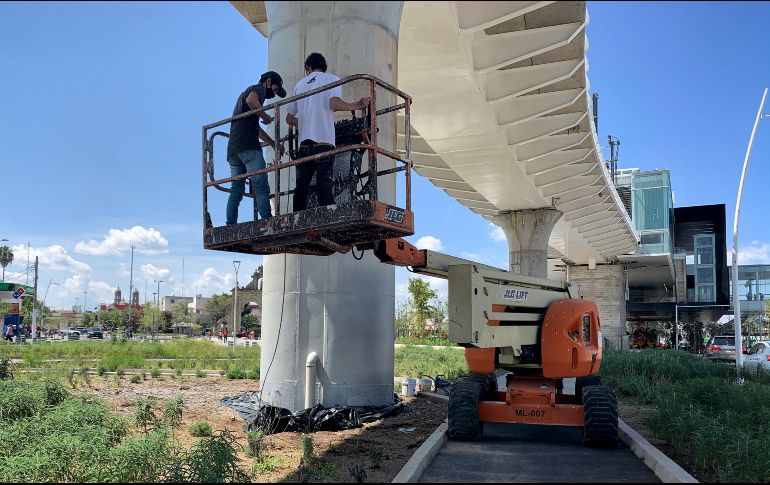 Desde el día de ayer comenzaron los trabajos de limpieza para la implementación del proyecto artístico de la Secretaría de Cultura. TWITTER/ @CulturaJalisco