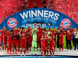 El Bayern Múnich se proclamó este jueves campeón de la Supercopa de Europa y ganó su segundo título en este torneo, trece años después del anterior. TWITTER / @ChampionsLeague