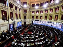 Aspecto de la Cámara de Diputados argentina. TWITTER@DiputadosAR