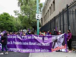 Esta es la tercera manifestación que familiares de víctimas han realizado este mes en las instalaciones de la Segob. SUN/D. Sánchez