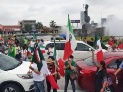 Debido a la manifestación la zona ha sido cerrada para el tránsito vehicular. EL INFORMADOR/S. Flores