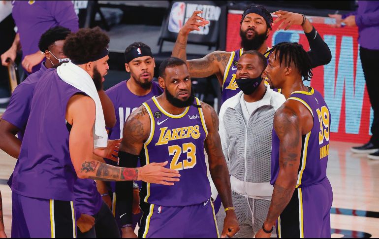 LAKERS. LeBron James es el alma y motor del equipo angelino. AFP• K. Cox