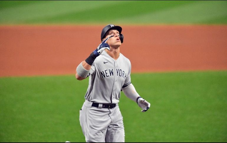 Aaron Judge hizo un jonrón. AFP