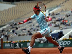 Nadal sólo cedió cuatro juegos este miércoles, con solo 15 faltas directas, apuntándose siete de las ocho bolas de break de las que dispuso. EFE / Y. Valat