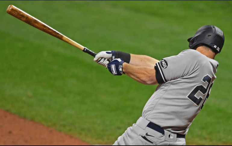 DJ LeMahieu se llevó el juego. AP