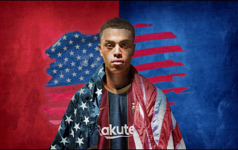 El jugador, de 19 años, ha fichado hasta junio de 2025 con una cláusula de rescisión de 400 millones de euros. TWITTER / @FCBarcelona