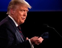 Trump dijo que Biden usaba el cubrebocas “más grande que haya visto”. AFP / ARCHIVO