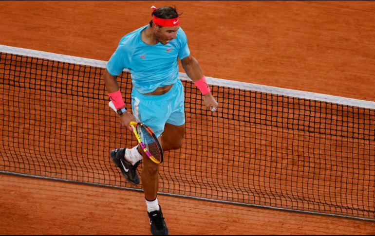 Rafa se ha visto dominante sobre la arcilla. AFP/T. Samson