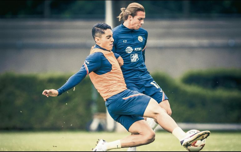 Sebastián Córdova. El 17 del América afirma que tienen con qué vencer a la UNAM. TWITTER/@clubamerica