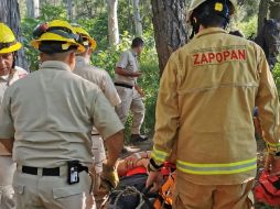 Rescatan a ciclista accidentado en el bosque El Centinela