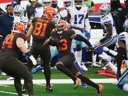 ARMA LETAL. Odell Beckham actuó como en antaño al vulnerar a placer a una porosa defensiva de los Cowboys. AP • M. Ainsworth