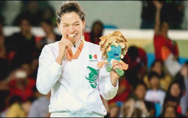 LENIA RUVALCABA (JUDO paralímpico). “El problema que vemos es el de la beca vitalicia, que muchas personas dependen de ella”. AFP
