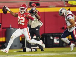 CLAVO FINAL. Tyrann Mathieu (izq.) devolvió una intercepción a las diagonales para liquidar el juego de ayer. AP / J. Roberson