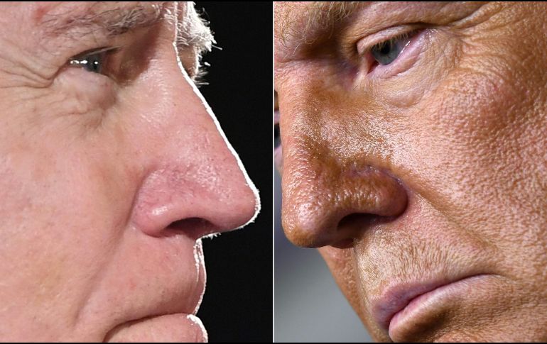 Biden aventaja hoy al republicano por un promedio de 9.2 puntos en las encuestas de opinión nacional, según el portal especializado Real Clear Politics, pero en Florida esa distancia es sólo de 2.3 puntos a favor del ex vicepresidente. AFP / ARCHIVO