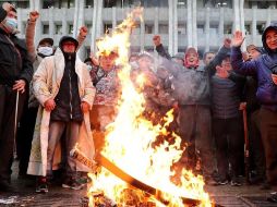 Las intensas protestas, que dejaron un muerto y centenares de heridos, ocasionaron la anulación de las elecciones. EFE/I. Kovalenko