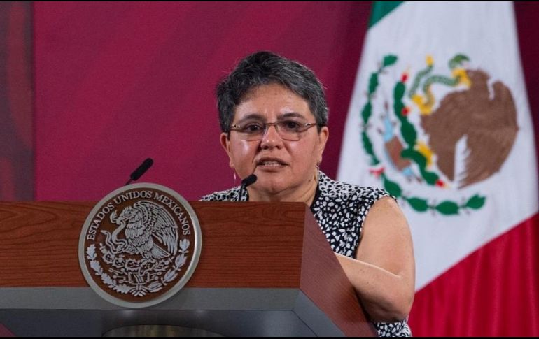 El pasado 23 de septiembre, Buenrostro estuvo con el Presidente Andrés Manuel López Obrador, en la conferencia de prensa en Palacio Nacional. TWITTER/ @SATMX