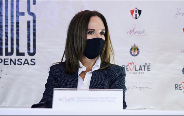 Karina Vázquez, Directora de Fundación Jorge Vergara, está contenta porque caminan firme a cumplir los objetivos para los cuales fue creado este movimiento. TWITTER / @atlasfc