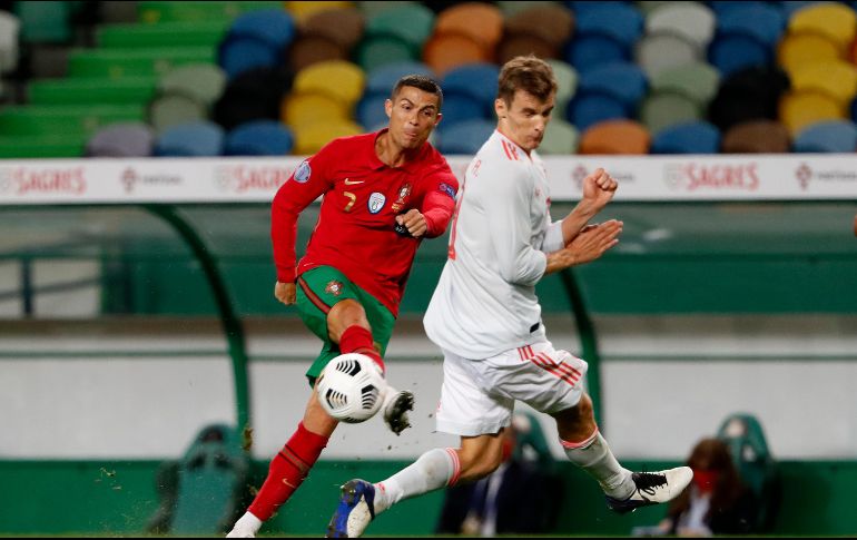 CR7 no pudo hacerse presente en el marcador. AP / A. Franca