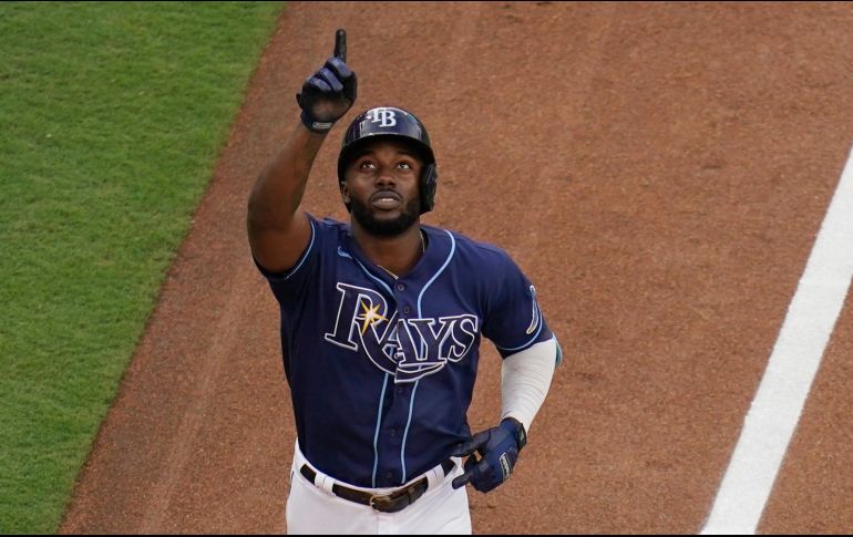 ENCENDIDO. Randy Arozarena logró un jonrón por tercer partido consecutivo. AP