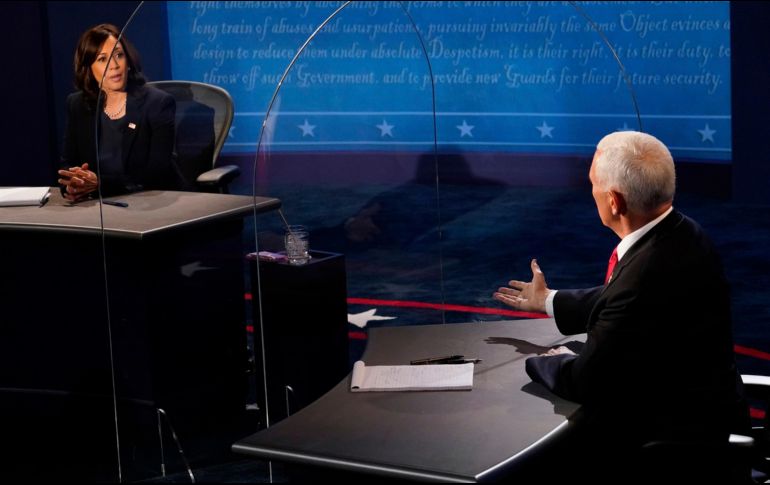 El debate entre los candidatos a la vicepresidencia cobró relevancia por el contagio del mandatario, Donald Trump. AP/M. Gash