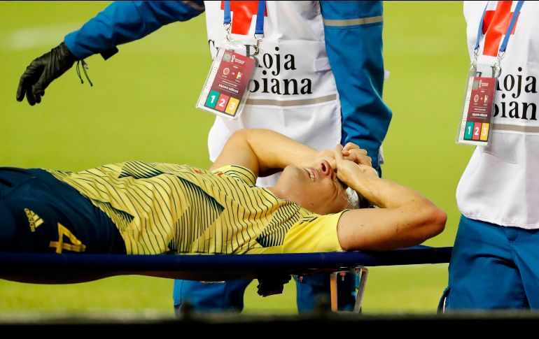 Tan impresionante fue la imagen que sus compañeros pidieron cambio una vez estaba en el suelo. AFP / M. Dueñas