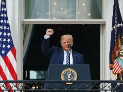 ''Quiero que sepan que nuestra nación va a vencer este terrible virus de China'', expresó, ante cientos de personas que asistieron al evento al aire libre. AFP / M. Ngan