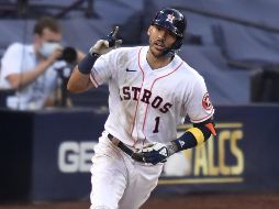 El campo corto boricua dejó tendidos a sus rivales con un vuelacercas en la novena entrada. AP/H. How