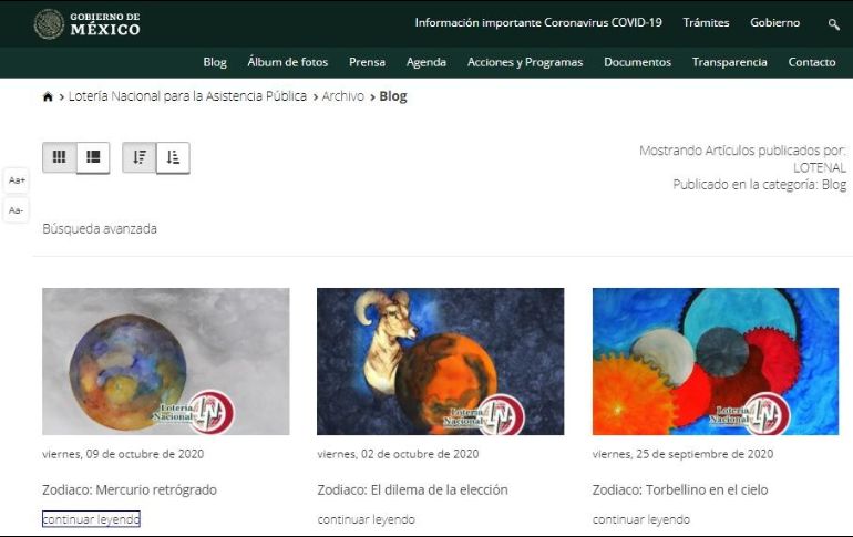 Esta no es la primera vez que el sitio publica sobre estos temas. ESPECIAL / www.gob.mx