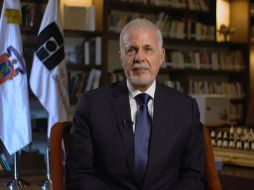 Raúl Padilla López, presidente de la FIL, ofreció un discurso de recepción de manera online. ESPECIAL / FIL