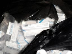 Las bolsas fueron trasladadas a la Fiscalía de la Ciudad de México para su análisis. ESPECIAL