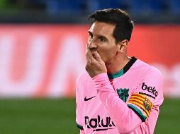 Lionel Messi no pudo hacerse presente en el marcador. AFP / G. Bouys