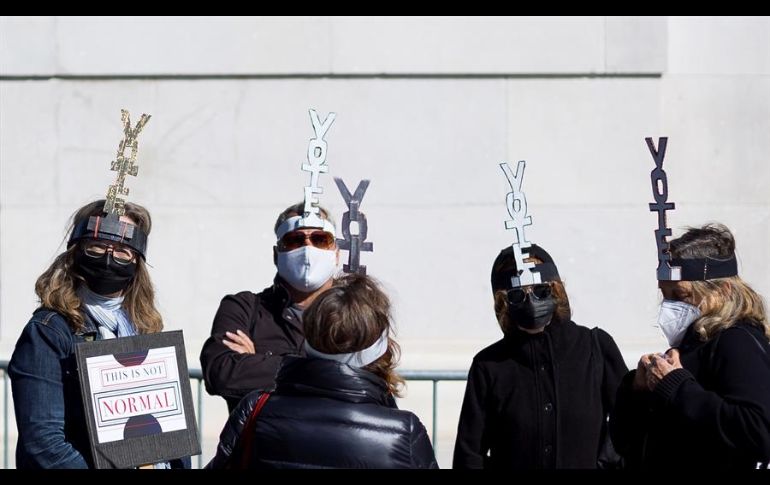 La manifestación en Washington comenzó cerca de la Casa Blanca para luego de dirigirse al Capitolio y a la Explanada Nacional. EFE/J. Lane