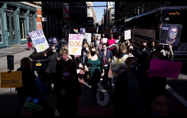 La manifestación en Washington comenzó cerca de la Casa Blanca para luego de dirigirse al Capitolio y a la Explanada Nacional. EFE/J. Lane