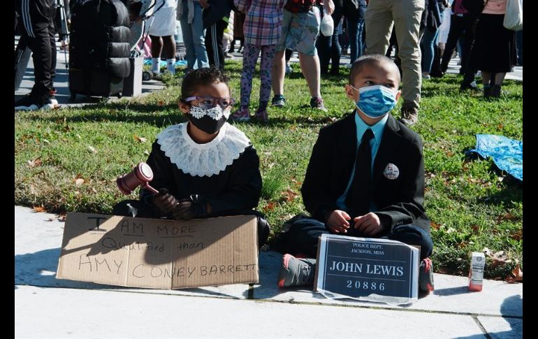 La manifestación en Washington comenzó cerca de la Casa Blanca para luego de dirigirse al Capitolio y a la Explanada Nacional. EFE/J. Lane