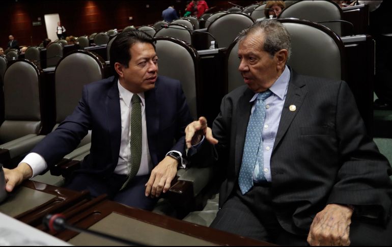 Continúan los dimes y diretes entre los dos aspirantes a la presidencia de Morena, Mario Delgado (IZQ.) y Porfirio Muñoz Ledo (DER.) SUN