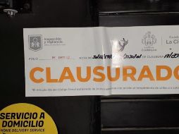 Autoridades clausuraron 6 establecimientos durante este fin de semana. ESPECIAL/Ayuntamiento de Guadalajara