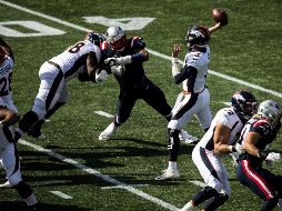 Drew Lock completó 10 de 24 pases para 189 yardas en su primer duelo de titular desde que se lesionó el hombro en la derrota de Denver la semana 2 ante Pittsburgh. AFP / B. Weiss