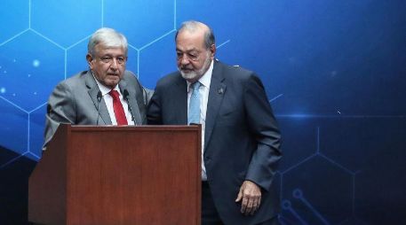 López Obrador ha destacado la labor de Carlos Slim. SUN / ARCHIVO