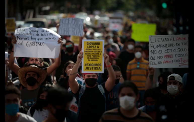 Piden #JusticiaParaGiovanni con marcha y brotes de violencia en Jalisco. EL INFORMADOR / F. Atilano
