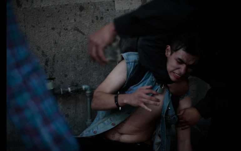 Piden #JusticiaParaGiovanni con marcha y brotes de violencia en Jalisco. EL INFORMADOR / F. Atilano