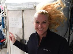 Kate Rubins ya había votado de esta manera en el 2016. TWITTER/@NASA